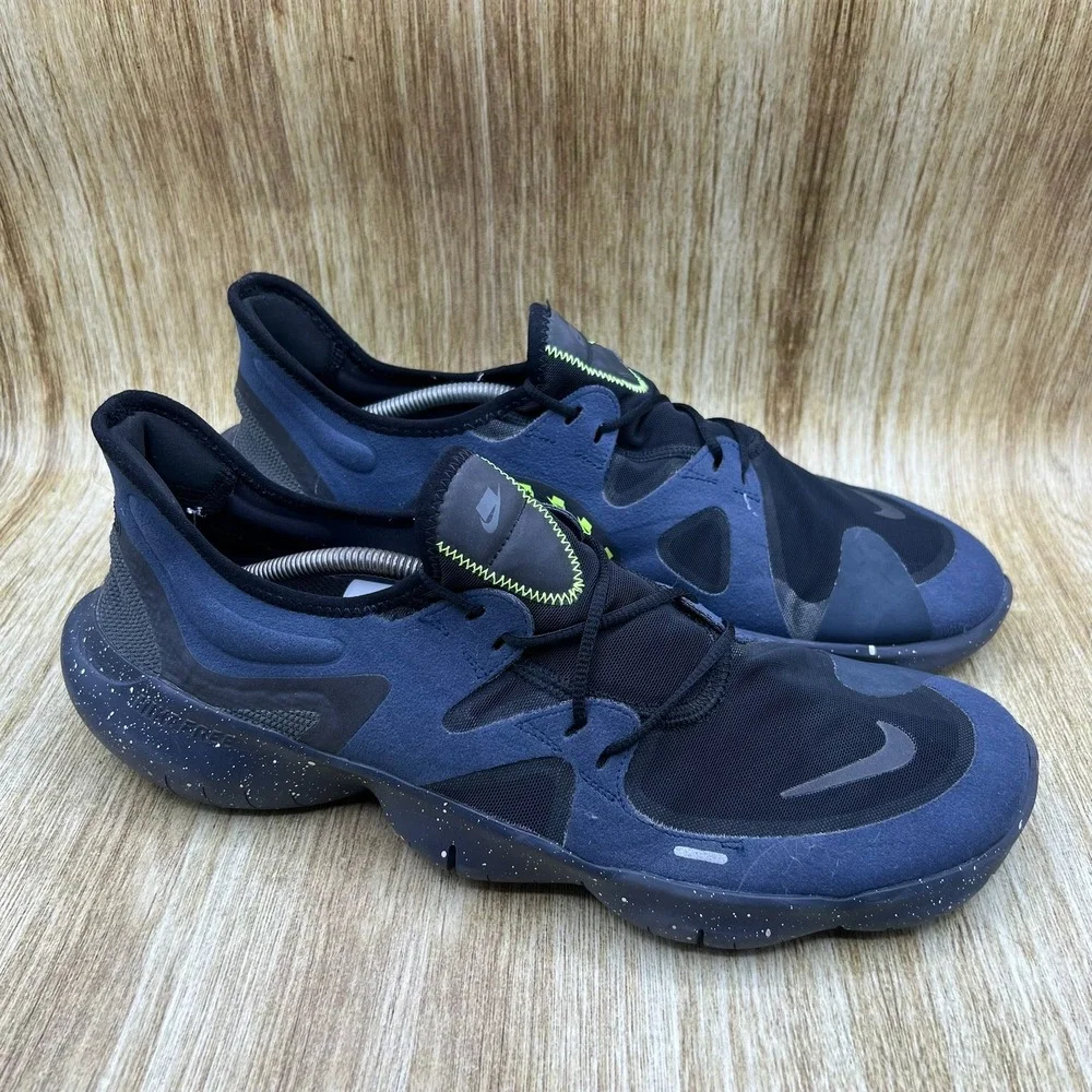 Nike Free RN 5.0 Men's Size 14 Obsidian Speckled Running Shoes CQ3995-400